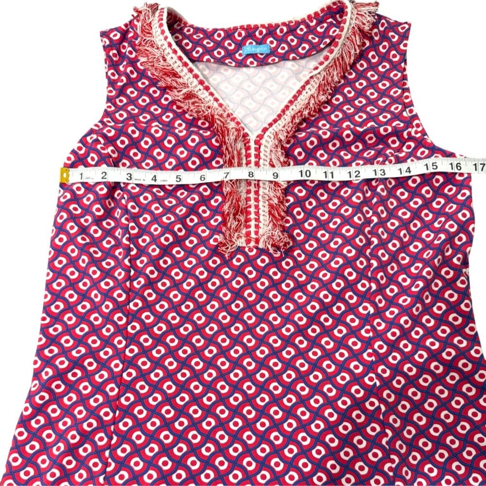 J. McLaughlin Womens Size S Lola Shift Dress Catalina Cloth Pink Geometric - Picture 5 of 6